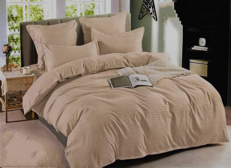 damasc maro Lenjerie cu Elastic Damasc Finet 6 Piese-D6 Bumbac 100% Design Elegant - imagine 1