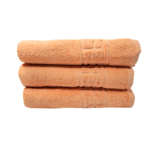 **Set 3 Prosoape din Bumbac 70x130cm 500g/mp Greek Border Peach - Lux și Confort** Îmbunătățește-ți rutina de îngrijire