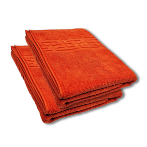 **Set 3 Prosoape Bumbac 500g/mp Greek Border Terra 70x130cm - Calitate Hotel 5 Stele** Descoperă confortul și eleganța cu
